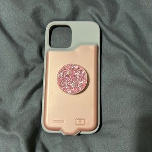 Battery case phone iPhone 12 with pop socket